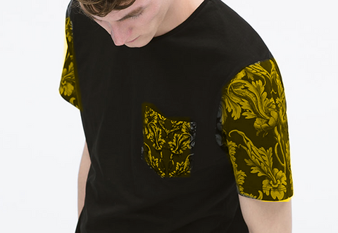 Printed T-Shirt with Gold